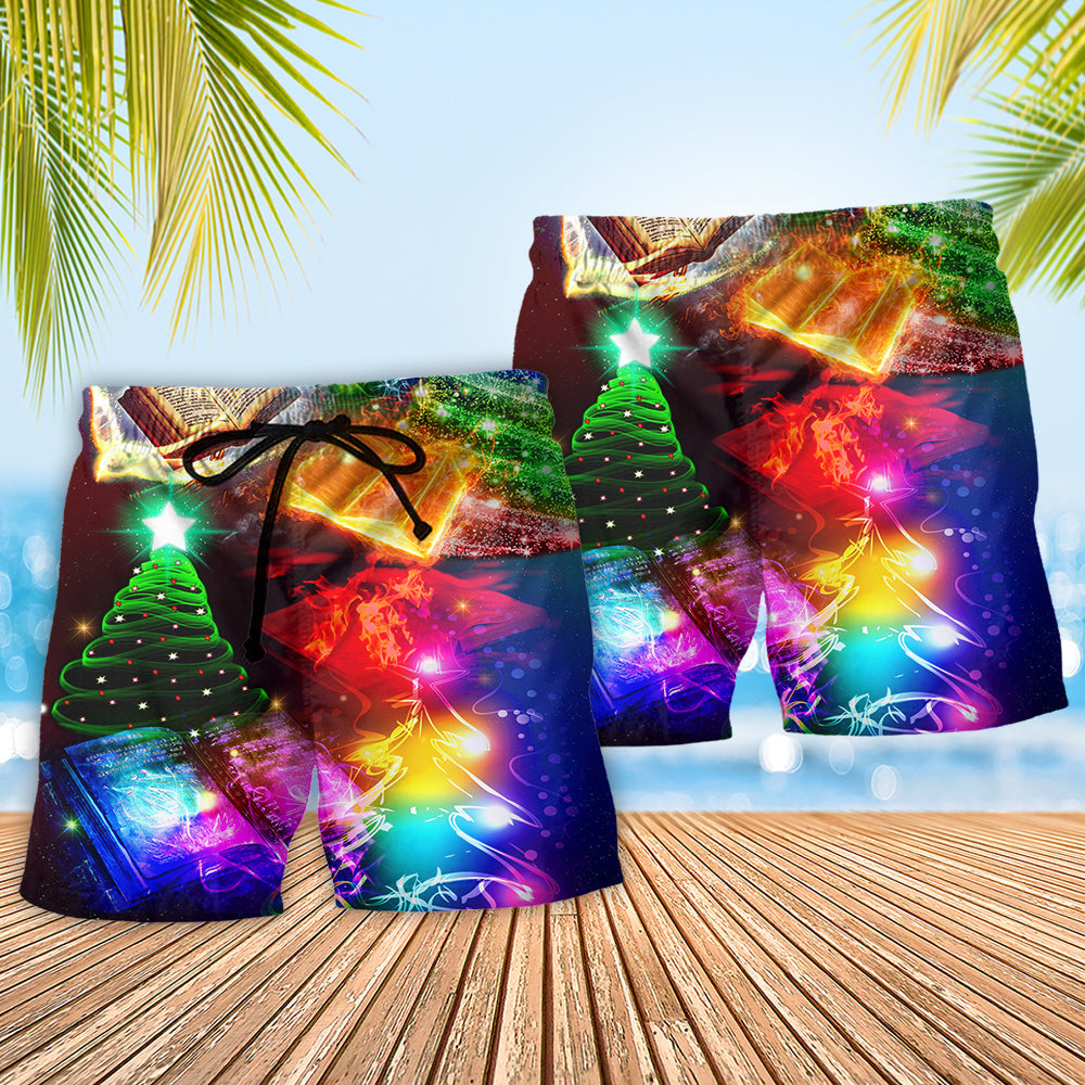 Christmas Book Cozy Art – Beach Short