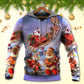 Santa Funny Art Style - 3D Hoodie