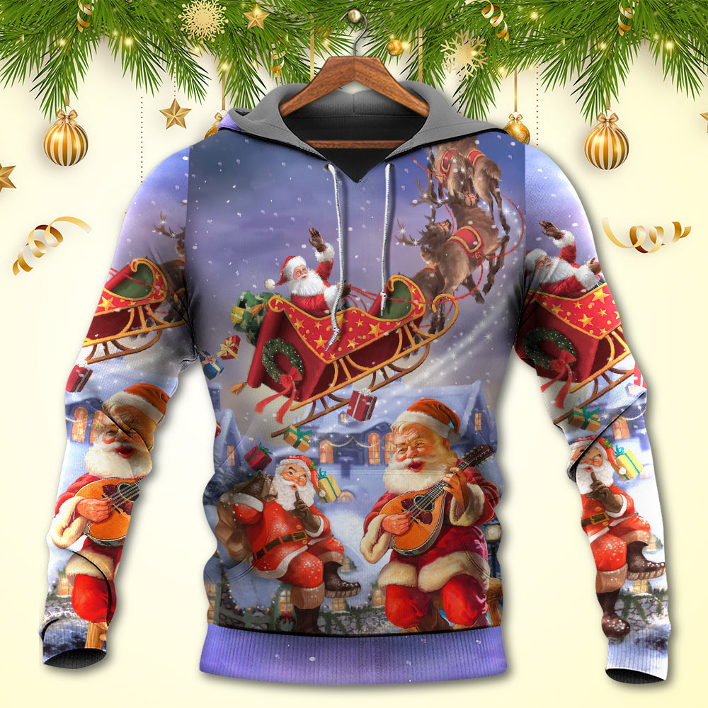 Santa Funny Art Style - 3D Hoodie