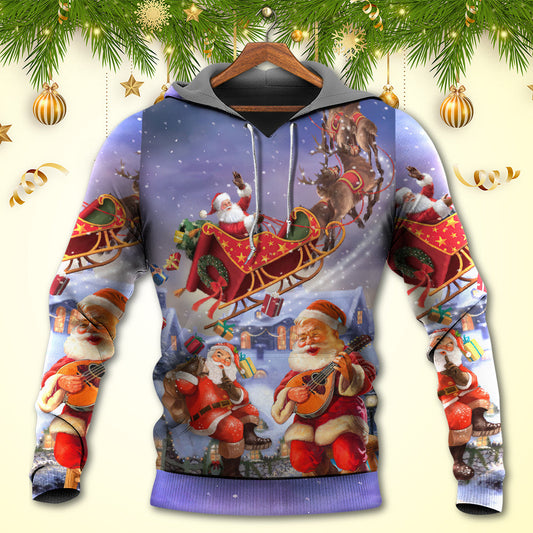 Santa Funny Art Style - 3D Hoodie
