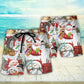 Santa And Snowman Christmas Together – Beach Short