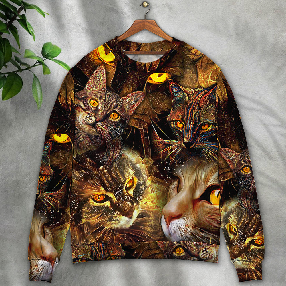 Cat Lightning Art Lover Style – Sweater - Ugly Christmas Sweater