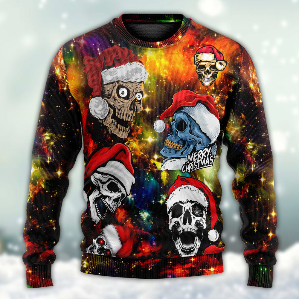 Skull Love Christmas Funny Style – Sweater - Ugly Christmas Sweater