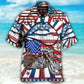 Patriotic Motorcycle America Bold - Hawaiian Shirt