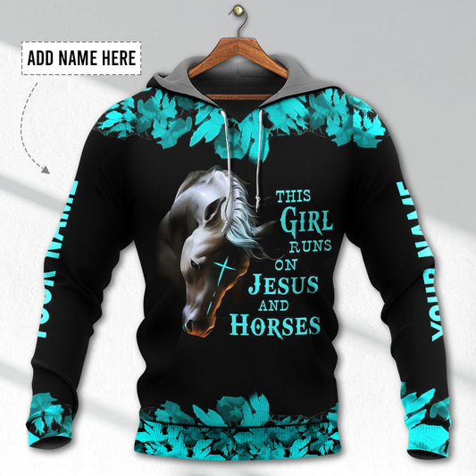 Horse Faith And Horse Life Personalized - 3D Hoodie