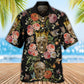 Skull And Flowers Dark Floral Art – Hawaiian Shirt