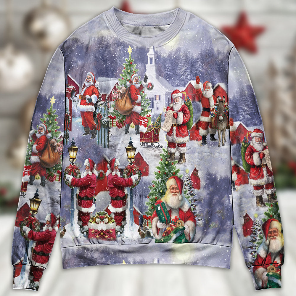 Christmas Merry Xmas Santa Is Coming – Sweater - Ugly Christmas Sweater