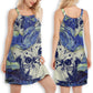 Cute Cat Love Life – Women's Summer Sleeveless V-Neck Camisole Dress