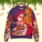 Christmas Santa Story Light Art Style – Sweater - Ugly Christmas Sweater