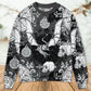 Fire Dragon Gothic Compass Baroque Art – Sweater - Ugly Christmas Sweater