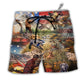 Beach Short / Adults / S Hunting Independence Day Mallard Duck - Beach Short - Owls Matrix LTD