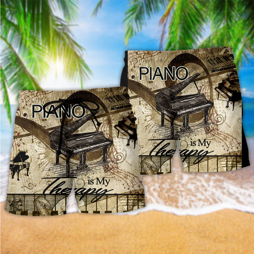 Piano Therapy Vintage Style – Beach Short