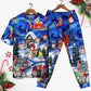 Christmas Hanging With My Gnomies - Pajamas Short Sleeve - Owls Matrix LTD
