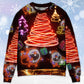 Christmas Funny Santa Red Neon Tree – Sweater - Ugly Christmas Sweater