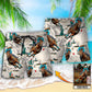 Cowboy Barrel Racing Tropical Desert Custom Photo - Beach Short - Owls Matrix LTD