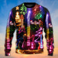 Christmas Guitar Tree Happy Glow Art – Sweater - Ugly Christmas Sweater