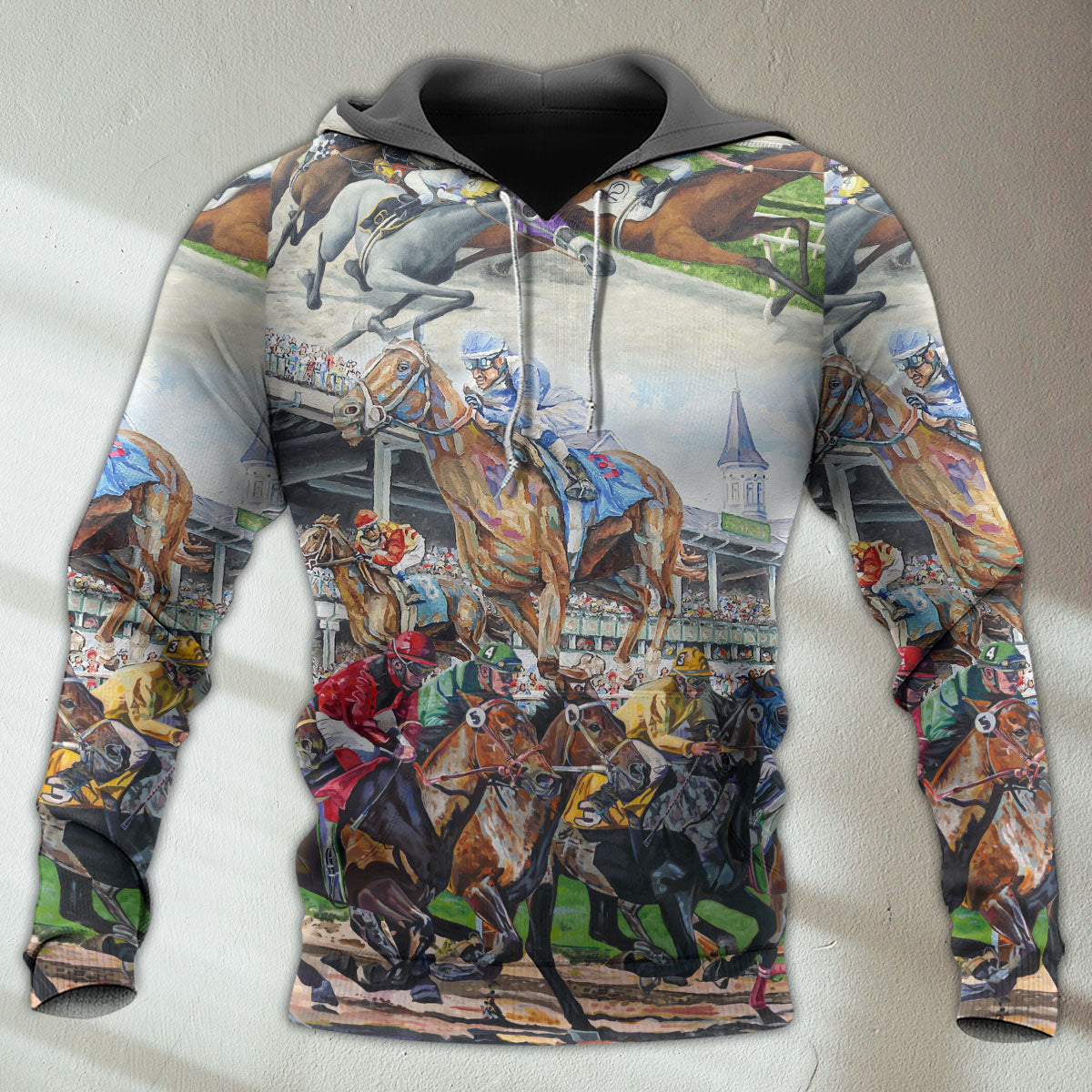 Horse Racing Be Strong Be Brave - 3D Hoodie
