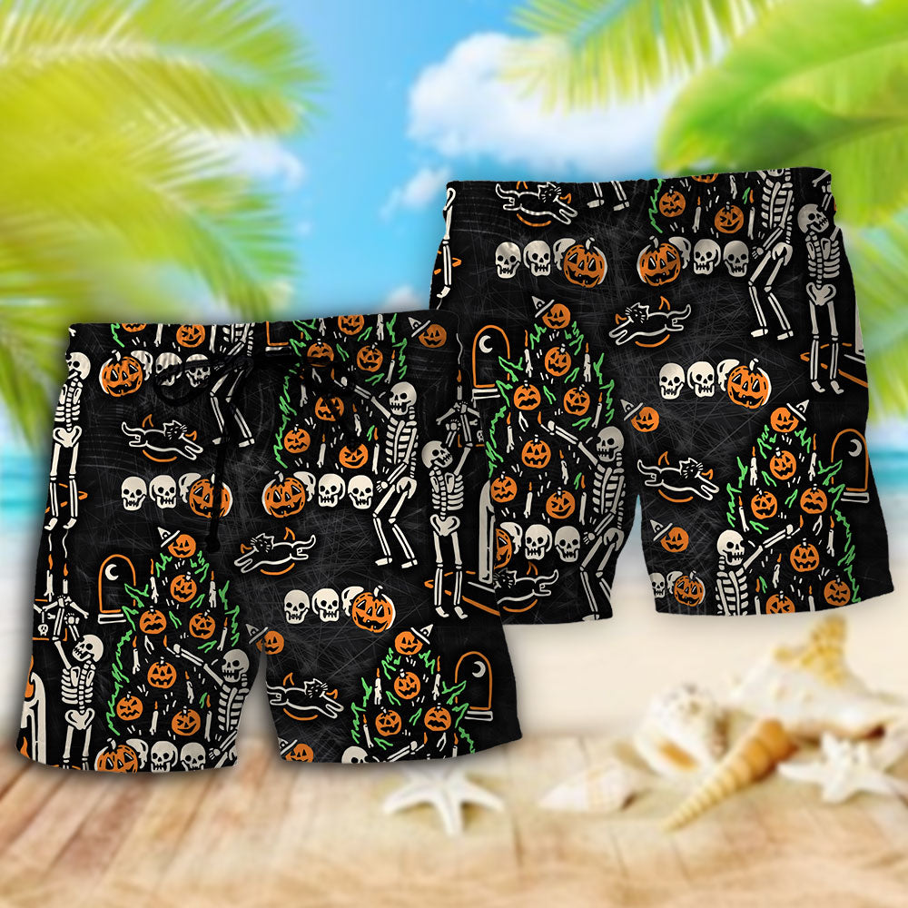 Halloween Creepy Season Skull – Beach Short