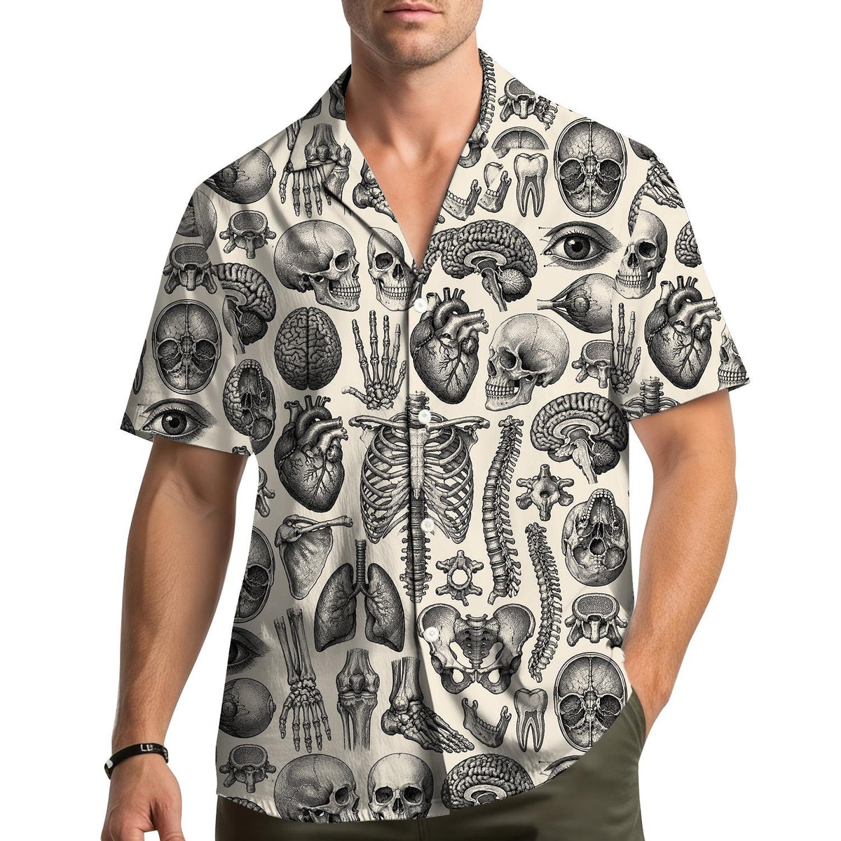 Human Anatomy Medical Skeleton Science 2 – Hawaiian Shirt