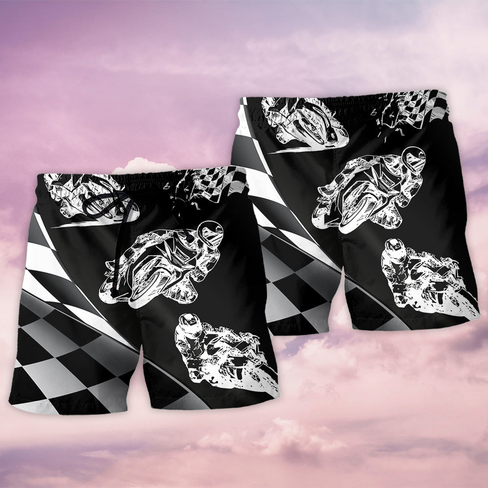 Racing I Like Dogs - Beach Short - Owls Matrix LTD