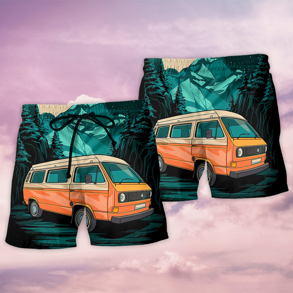 Camping I'm Done Teaching - Beach Short - Owls Matrix LTD