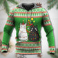 Cat Wreck The Tree Holiday Art – 3D Hoodie