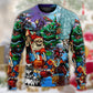 Christmas Skull Holiday Dark Art – Sweater - Ugly Christmas Sweater