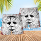 Halloween - Horror No Lives Matter - Beach Short - Owls Matrix LTD