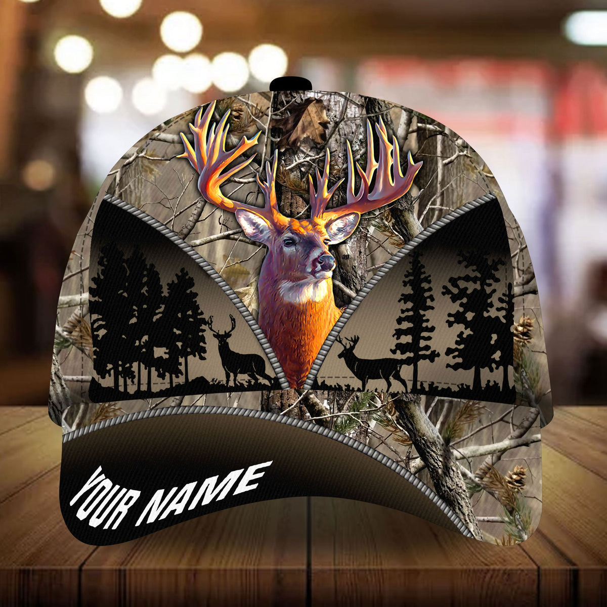 Premium Cool Deer Hunting Art V2 Personalized – Classic Cap