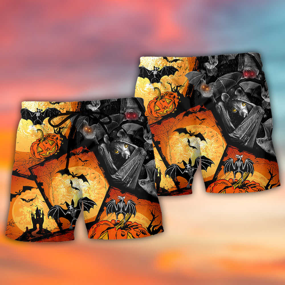 Bat Pumpkin Halloween – Beach Short