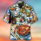 Seafood And Drinks Artistic Style - Hawaiian Shirt