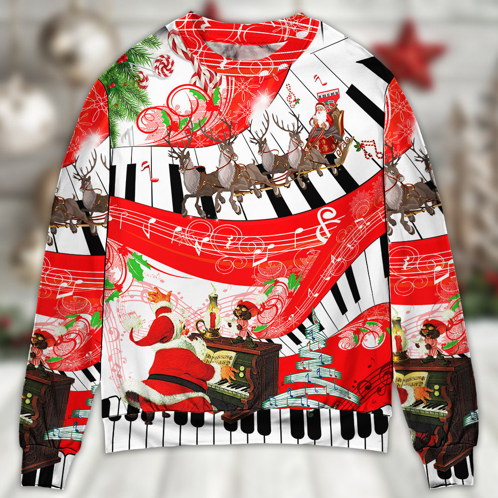 Christmas Love Music Happy Life – Sweater - Ugly Christmas Sweater