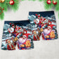 Christmas Santa With Electric Guitar - Beach Short - Owls Matrix LTD