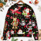 Christmas Joyful Santa Snowman Merry Xmas – Sweater - Ugly Christmas Sweater