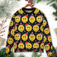 Christmas Smile Happy Face Santa Hat – Sweater - Ugly Christmas Sweater