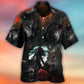 Halloween Black Wolf In Dark Forest – Hawaiian Shirt