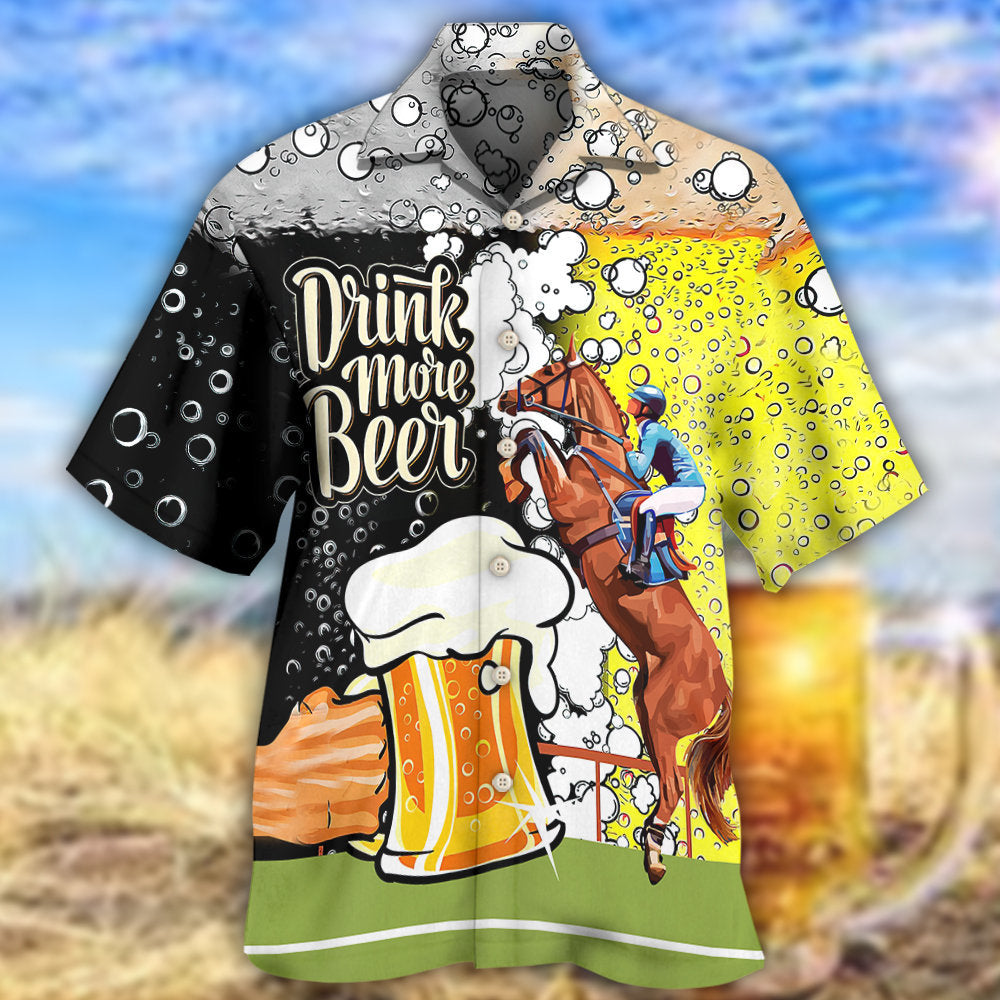 Beer And Horse Racing Fun Quote – Hawaiian Shirt