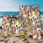 Face Funny Style Custom Photo - Beach Short - Owls Matrix LTD