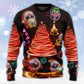 Christmas Funny Santa Red Neon Tree – Sweater - Ugly Christmas Sweater