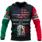 American Grown Mexican Roots Art - 3D Hoodie