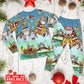 Christmas Cute Santa Claus - Pajamas Long Sleeve - Owls Matrix LTD
