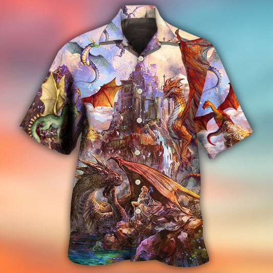 Dragon Life Fantasy Lover Art - Hawaiian Shirt