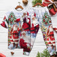 Christmas Santa Claus Is Coming To Town - Pajamas Short Sleeve - Owls Matrix LTD