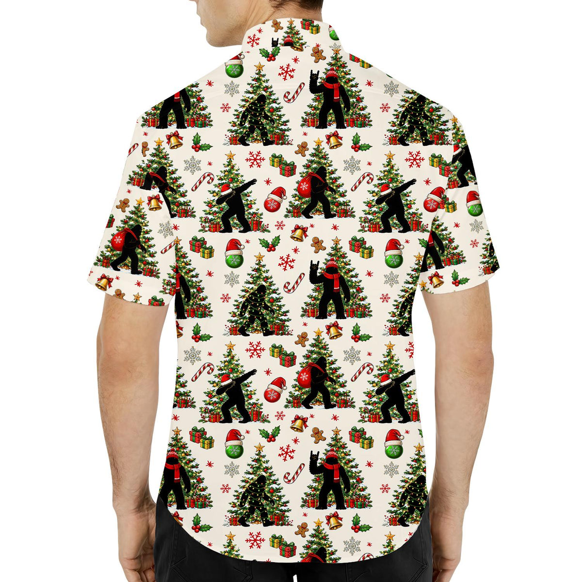 Floral Bigfoot Sasquatch Summer Beach – Hawaiian Shirt
