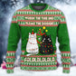 Cat Wrecks Tree Meowy Christmas – Sweater - Ugly Christmas Sweater