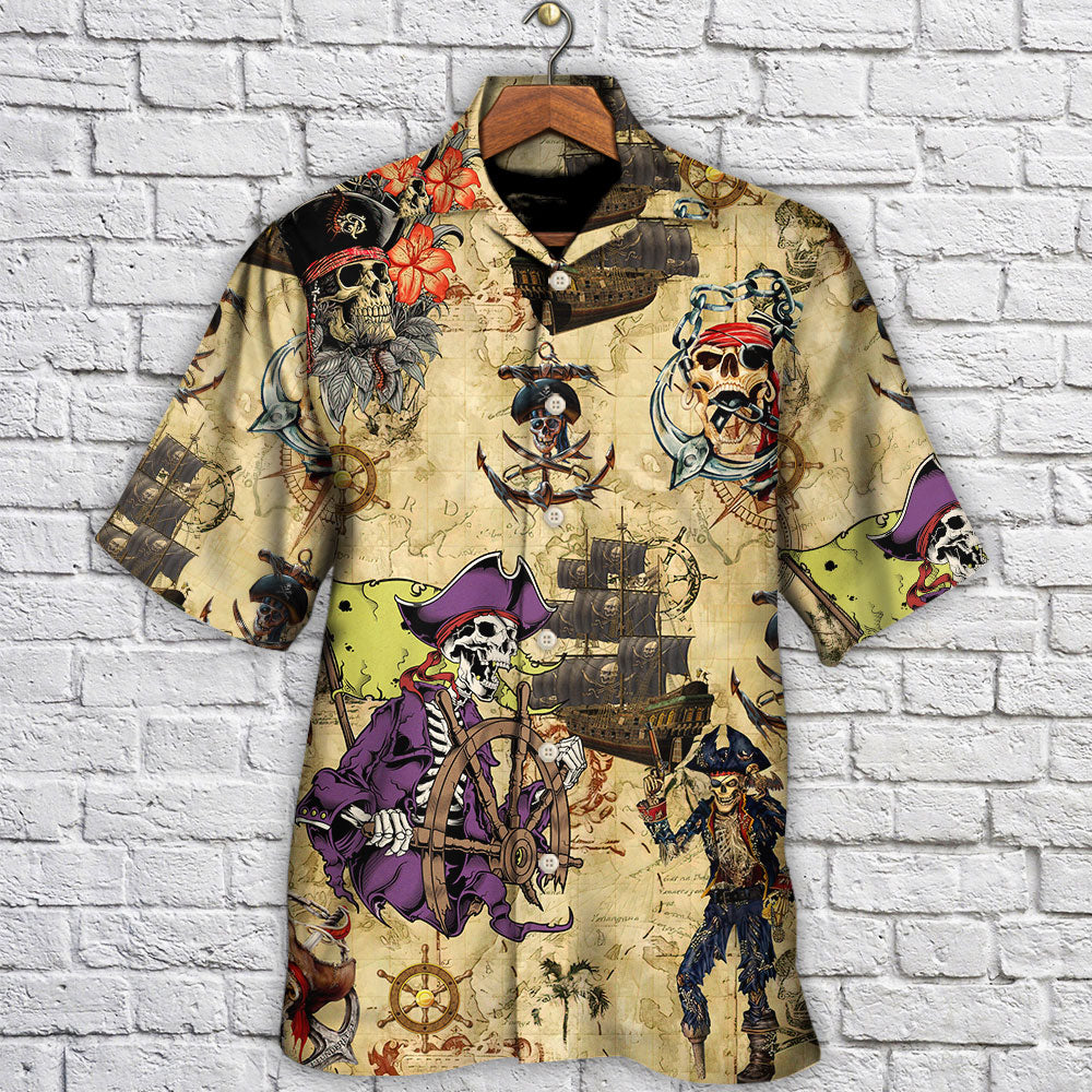 Scary Pirate Skull Dark Fantasy – Hawaiian Shirt