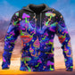 Neon Mushroom Galaxy Art - 3D Hoodie