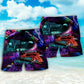 Neon Train Night City Art – Beach Short