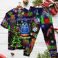 Christmas Bright Neon Lighting - Pajamas Short Sleeve - Owls Matrix LTD