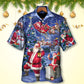 Christmas Santa Relaxing Festive Light Art – Hawaiian Shirt